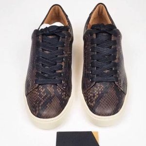Frye Embossed Brown Snakeskin Sneakers - Women’s, Size 7.5